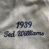 Ted Williams Jersey Vintage 1939 Crème Grijs Wit Cooperstown Hall Of Fame Patch 2021 City Connect Player Navy Rood Groen Maat S-3XL