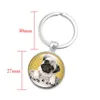 Boston Terrier Acrylic Dog Keyring Fashion Cute Charms Keychains Men Key Chain Ring Boyfriend Gift Gifts For Women Apparel215D