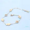 New style European fashion luxury shiny zircon ocean fish bracelet jewelry temperament women's brand high-end 18k gold plated bracelet