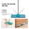 Magic Automatic Flat Mop Avoid Hand Washing Ultrafine Fiber Cleaning Cloth Home Kitchen Wooden Floor Lazy Fellow Mops 211215