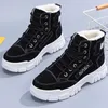 Botas de moda de tobillo para mujeres Winter Winter Warmed Redonde Toe Damas zapatillas Gruesas zapatillas Causal Sneakers 83187