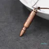 CF à travers la ligne d'incendie Bullet Sling Shell Coque Bijoux Wu Jing Warwolf Le même collier en acier de titane pour hommes