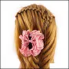 Barrettes Jewelry Jewelry Clipes coreanos Mulheres chiffon rosa flor arco tampo de barrette barrette hair aessories presente entrega 2021 0tzvp