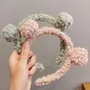 Hair Accessories Girls Cute Bear Ears Plush Simple Hairbands Kids Lovely Ornament Headband Hoops Fashion9057002