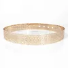 Nieuwe mode vrouwen jurk riem goud metalen spiegel gezicht riemen wijd zelf stropdas wrap rond taille dunne tailleband accessoires B416 Q0624