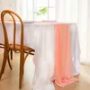 テーブルクロス10フィートロングランナーのしわのないカーテンシアーバックドロップデコレーションケーキの装飾ガーデンの結婚式のブライダルシャワー