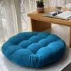 Cushion/Decorative Pillow Warm Thickened Round Solid Color Breathable Chair Cushion Office Japanese Style Sofa Indoor Outdoor Garden Hip Win