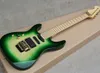 Factory Outlet-6 Strings Green Left Handed Electric Guitar with Active Pickups,24 Frets,Logo/Color Can be Customized