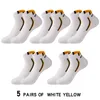 Men's Socks 5Pair High Quality Men Ankle Black Casual Sports Cotton Summer Thin Cut Short Sock Size38-48