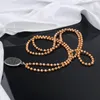 Hängsmycke Halsband Quanchi Buddha Smycken 4mm Kristallpärlor Halsband för kvinnor Boho Handgjorda Beaded Chain Fashion Ethnic