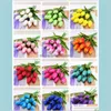 Couronnes décoratives Fournitures de fête Jardin Artificielle Fausse Fleurs de Tulipe Pu Latex Fleur Pour Bureau À Domicile Fête De Mariage Festival Décor