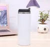 Drinkware Dining Bar Home Garden 420ml Blank SubliMation Tumblers Heat Tansfer Coffee With Lid Double Layers Sea HWB103272272351