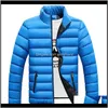 Down Parkas Ytterkläder Coats Kläder Kläder Drop Leverans 2021 Mens Vinter Varm Polded Slim Jacket Skidsporter Snowsuit Rock Klättring Kort