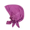 Muslim Pre-tie Headscarf Turban Women India Head Wrap Hats Head Cover Hair Loss Scarf Bandana Headwear Chemo Beanies Caps