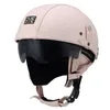 Capacetes de motocicleta unisex capacete segurança única lente sol retrô metade