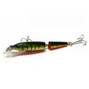 Lures 10.5 cm 9.6g 2 sektioner Fiske Minnow Lure Artificial Bait Hooks Crankbait Tackle Plastic Hard Bait