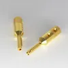 Smart Power Plugs 4PCS Viborg VB401G Audio Pure Copper Gold Plated Banana Plug Speaker Cable DIY