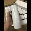 20 oz Süblimasyon Skinny Tumb Paslanmaz Çelik Ince Kupalar Tumbler Düz Tumblinler Leke STE Saman Ile Vakum Yalıtımlı Seyahat