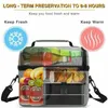 Storage Bags Adult Kids Portable Insulated Lunch Bag Work Picnic Food Lunchbox 8L /BL15 Ice Box