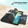 헤비 듀티 마그네틱 스마트 버클 커버 케이스 HD 클리어 백 아르실산 화면 보호기에서 Auto-Sleep Auleake for iPad 10.2 Pro 9.7 10pcs / lot