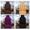 Cubiertas de asiento de automóviles Cubierta de automóviles de peluche suave Cojín de cojines Protector Set Universal Winter Auto Interior Accesorios