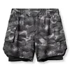 Running Shorts Workout Koszykówka Sportowa Jogging Sport Krótki Spodnie Mężczyzna 2021 Mężczyźni 2 w 1 Siłownia Sport Man Camouflage