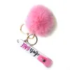 Cute Credit Card Puller Pompom Favor Key Rings Acrylic Debit Bank Card Grabber for Long Nail Atm Keychain Cards Clip Nails tools