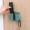 Hooks & Rails Wall Mounted Mobile Phone Charging Organizer Holder Multifunction Hook Air Conditioner TV Remote Control Storage Box