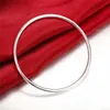 Luxe Designer Armband 2021 Bangles 925 Sterling Solid Silver Fashion Personality Simple Smooth for Women Wedding Engagement Sieraden