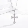 Diamond Jesus Cross Collares colgante Believe Gold Collar Cadenas para Mujeres Hombres Joyería de moda Will and Sandy