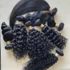 Afro cambodgien Kinky Curly Bundles 2pcs 8A Remy cheveux humains tissage noir naturel pour les femmes noires