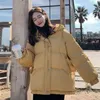 Zimowe płaszcze i kurtki Kobiety Koreańska Moda Gruba Czarny Parkas Kobieta Oversized Puffer Bubble Bubble Harajuku Ubrania 211216