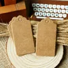 Bokm￤rke 50st Vintage Kraft Paper Presenttaggar Mini Tom Bookmarks Stationery Supplies Diy Hang Packaging Etiketter 2x4cm