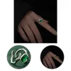 Slitstark unik öppen justerbar fingerband Alloy Unisex Ring Delikat för Club G1125