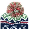 Chapeaux de bonnet en tricot acrylique d'hiver personnalisés de bonne qualité avec pompon pour Noël