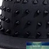 Unisex Punk Kirpi Şapka Kişilik Caz Snapback Spike Çivili Perçin Spiky Beyzbol Şapkası Hip Hop Kaya Dansı Bons Baba Şapka Fabrika Fiyat Uzman Tasarım Kalitesi