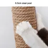 Madeira maciça de madeira escalada quadro sisal anti-risco coçando post garra brinquedo interativo com sino gatinhos gatos scratcher