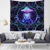 Taquestres Multifunction Wall Tapestry Mushroom Man impresso em pendurar manta de ioga de viagem de viagem para dormir em casa el decor254w