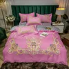 Conjuntos de roupa de cama de grife capa de edredom estampado gongo algodão tamanho queen 4 peças conjunto de edredons de cama de alta qualidade 230h