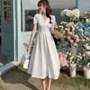 summer Fashion Runway Women's Dress casual Beaded V-Neck short sleeve Dresses Vestidos 210531