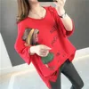 Coreano Moda Verão Mulheres Camiseta Plus Size Hole Design Solta Tee Casual 100% Impressão de Algodão Tshirt Femme Tops D30 210512