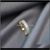 Band Ringar Drop Leverans 2021 Ins Fashion Smycken En Original Studded Med Diamanter Lätt Luxury Diamond Ring för Kvinna och Tjej E8EVC