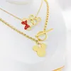 Oorbellen ketting cartoon muis kasteel roestvrijstalen kettingen voor kinderen sieraden mini dieren collier femme 2021 groothandel