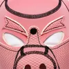 Massage New Party Pig Masks Spela Pink Pig Hood Mask BdSM Bondage Soft Padded Neoprene Pig Slave Roll Sex Toy For Par Men Gay