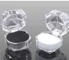 caixas de plástico transparente anel