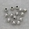 Liga Antique Silver Flame Design Barrel Metal Big Hole Beads Fit Braceletes Europeu Jóias DIY L1471 8.8x8.8x8mm 160 pcs / lote