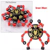 Fidgety toys fingertip mechanical gyro puzzle deformation mech chain changing shape rotating toy decompression gift