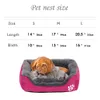 Dog Bed Småhus Varm Fleece Pet Sofa Kennel Nest Valp Katt Bäddar Mat för Medium S Chihuahua Cama Para Perro 210924