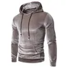 Mens Hoodies Sweatshirt Velour Långärmad Höst Vår Casual Streetwear Coat Boy Solid Färg Hooded Slim Male Tracksuits 210603