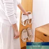 Double-Layer Shoes Rack Shoe Racks Storage Organizer Wall Mount Slippers Hanging Shelf Slipper Rack Holder Shoes Organizer U3